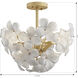 Bloome 3 Light 16.75 inch Legacy Brass Semi-Flush Mount Ceiling Light