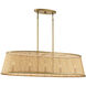 Astoria Linear Chandelier Ceiling Light, Oval