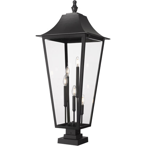 Gannon 5 Light 41.25 inch Black Outdoor Pier Mounted Fixture in G9