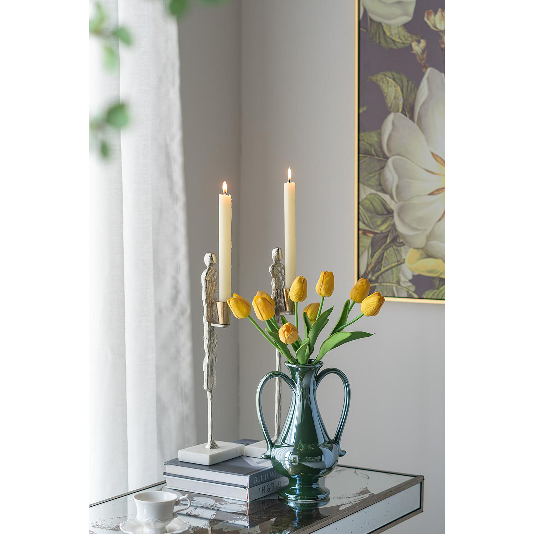 Electric 9.8 X 4.9 inch Vase