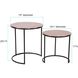 Carter 20.25 X 19 inch Copper/Black Nesting Table Set, Set of 2