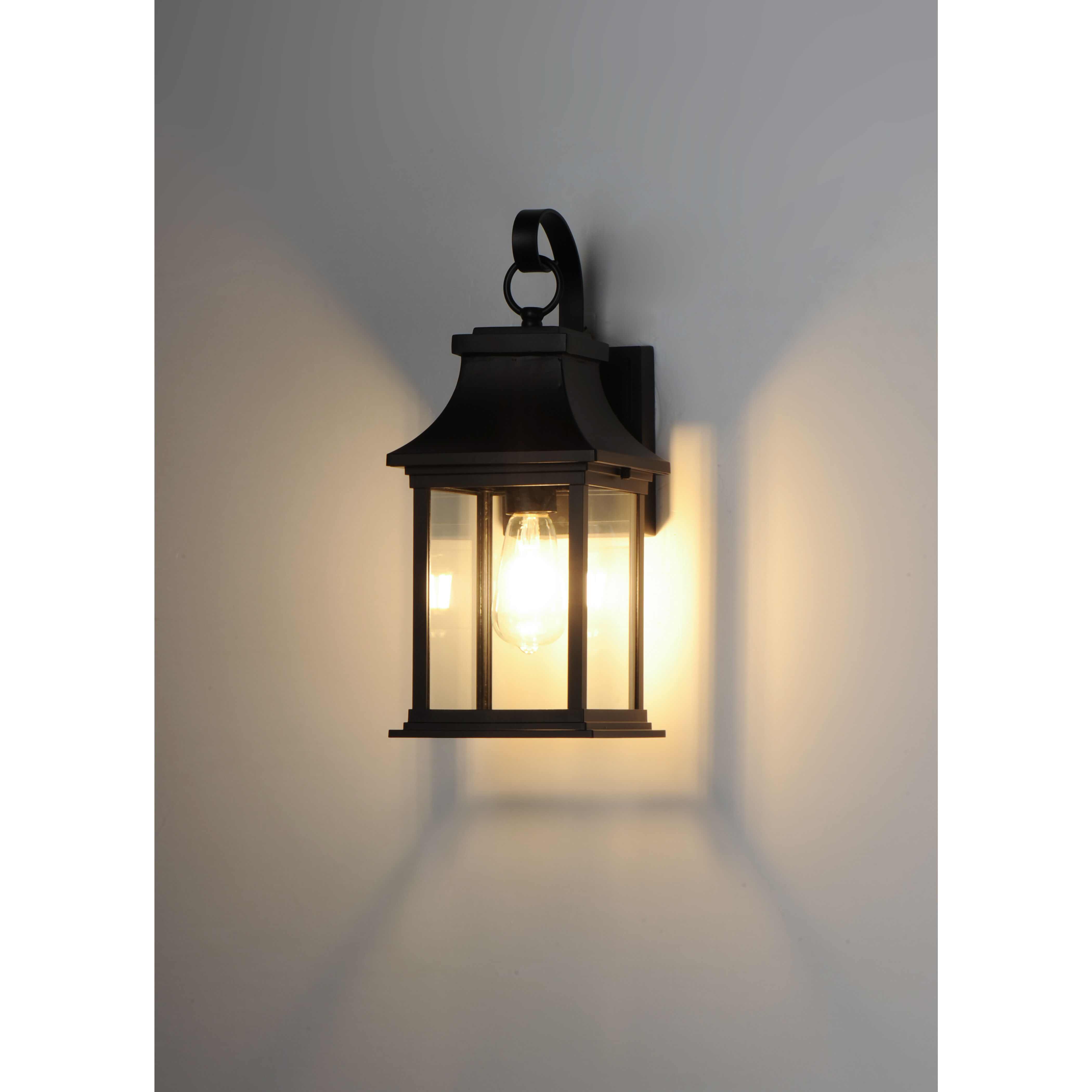 Vicksburg 1 Light 16 inch Black Outdoor Wall Mount