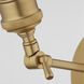 Fort Worth 1 Light 7 inch Aged Brass Wall Sconce Wall Light