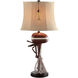 Motor Boating 30 inch 150 watt Red and Antique White Table Lamp Portable Light