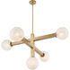 Narra 5 Light 47 inch Legacy Brass Chandelier Ceiling Light