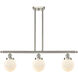 Ballston Beacon LED 36 inch Brushed Satin Nickel Island Light Ceiling Light in Matte White Glass, Ballston
