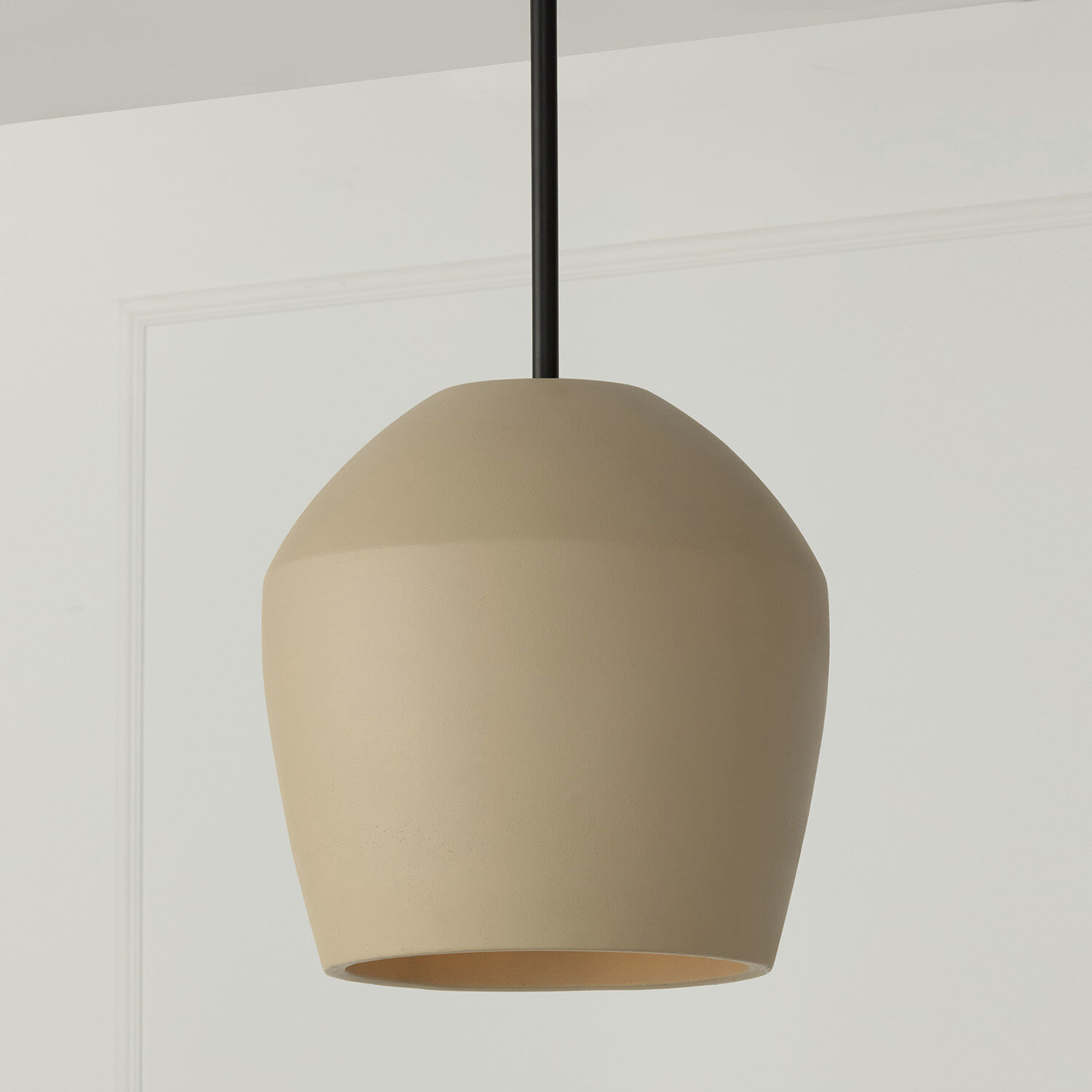 Della 1 Light 13 inch Terracotta Sand Pendant Ceiling Light