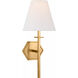 Paloma Contreras Olivier LED 8 inch Hand-Rubbed Antique Brass Sconce Wall Light, Medium