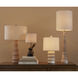 Girault 20.5 inch 150 watt Beige and Antique Brass Table Lamp Portable Light