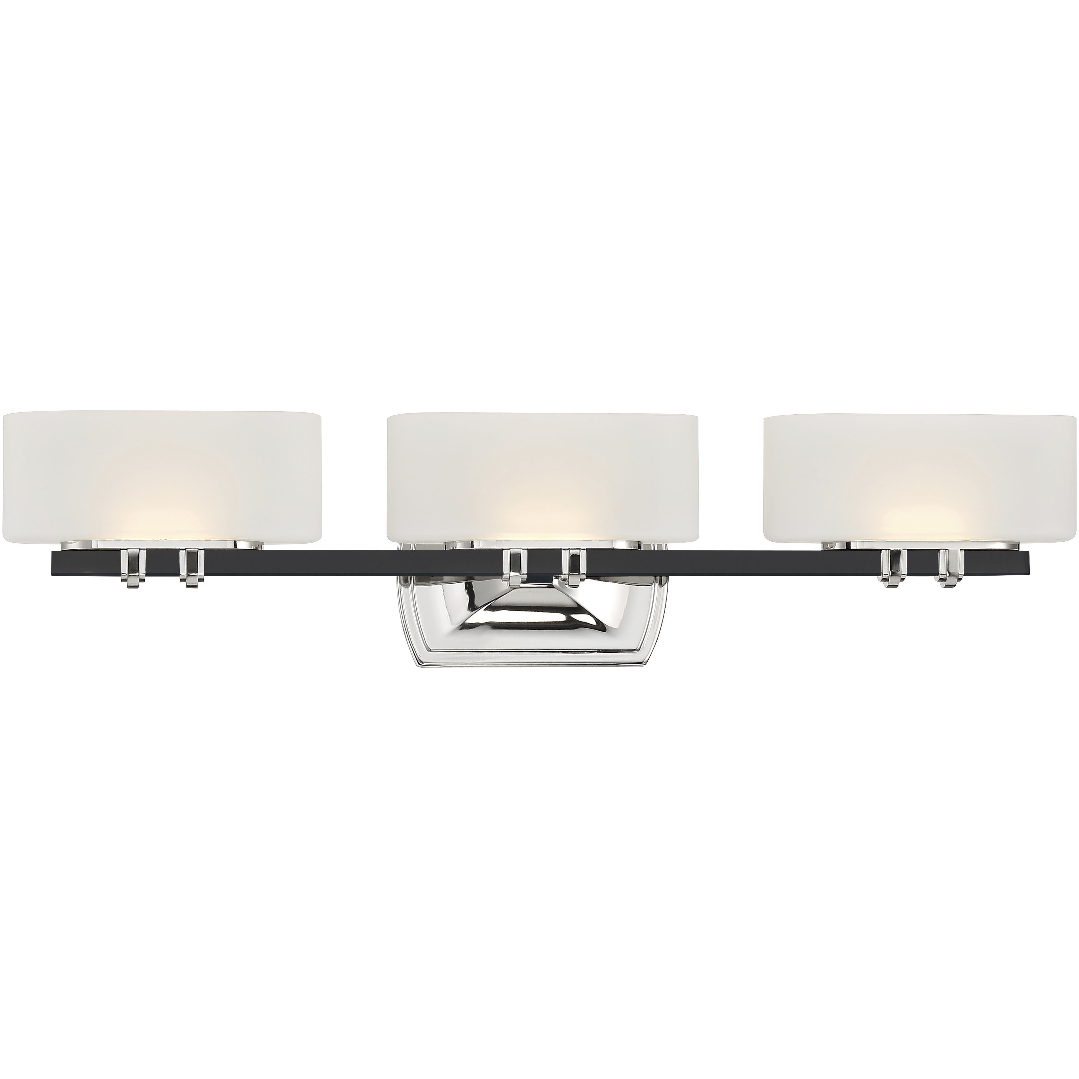 Minka Lavery 3013 572 L Drury LED 27 inch Coal Polished Nickel Bath Light Wall Light