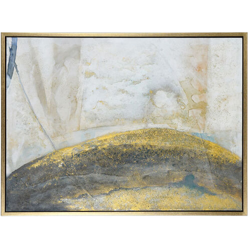 Cameron Blue and Yellow and Beige and Multicolor and Gold Wall Art