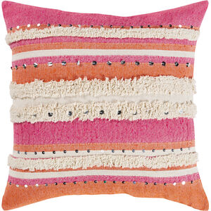 Temara 20 X 20 inch Pink Pillow Kit, Square