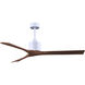 Atlas Nan 60 inch Matte White with Walnut Blades Ceiling Fan