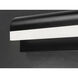Waterfall LED 30 inch Black Bath Vanity Wall Light