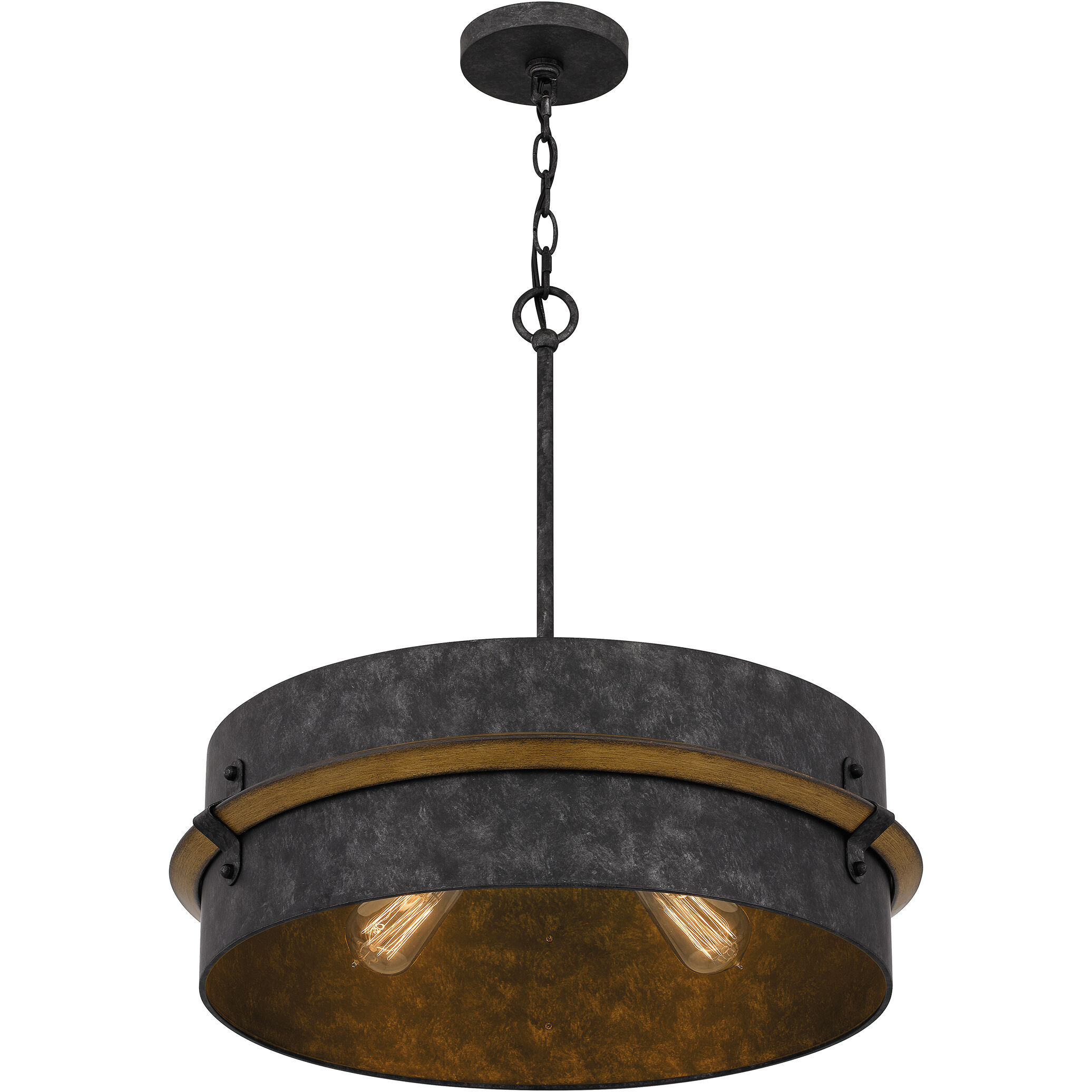 Lariat 3 Light 21 inch Old Black Finish Pendant Ceiling Light
