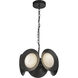 Cleo LED 16 inch Black Chandelier Ceiling Light