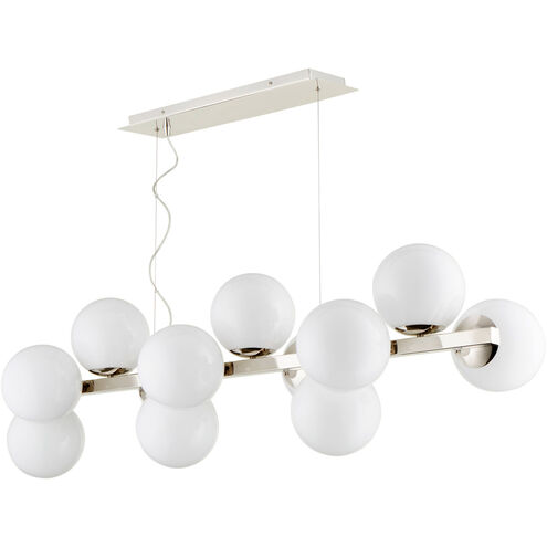 Atom 12 Light 16 inch Polished Nickel Pendant Ceiling Light