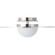 Solstice LED 15.75 inch Polished Nickel Convertible Pendant Ceiling Light