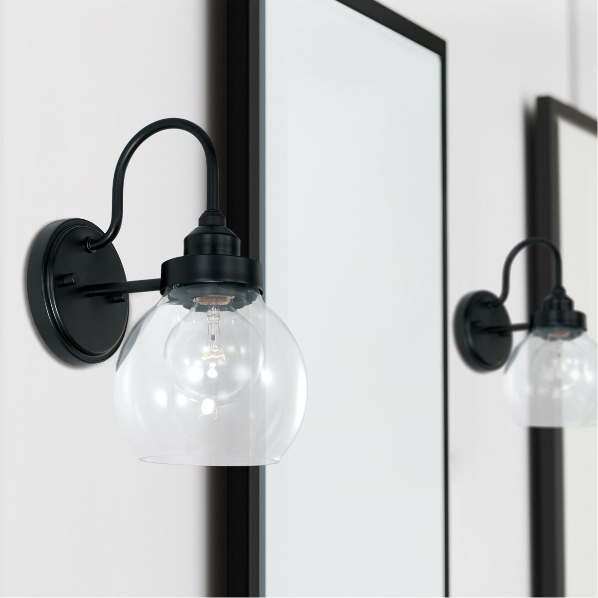 Elijah 1 Light 6 inch Matte Black Sconce Wall Light