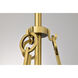 Valentine 8 inch Vintage Brass Pendant Ceiling Light