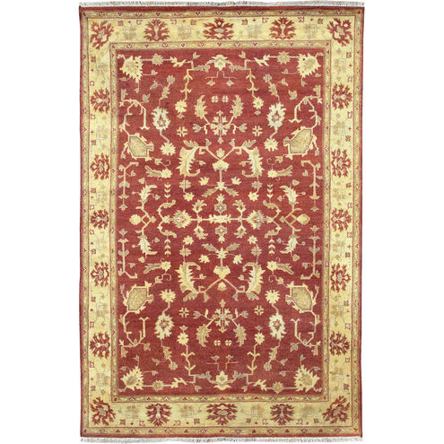 Antolya 102 X 66 inch Dark Red, Wheat, Olive, Mustard, Khaki Rug