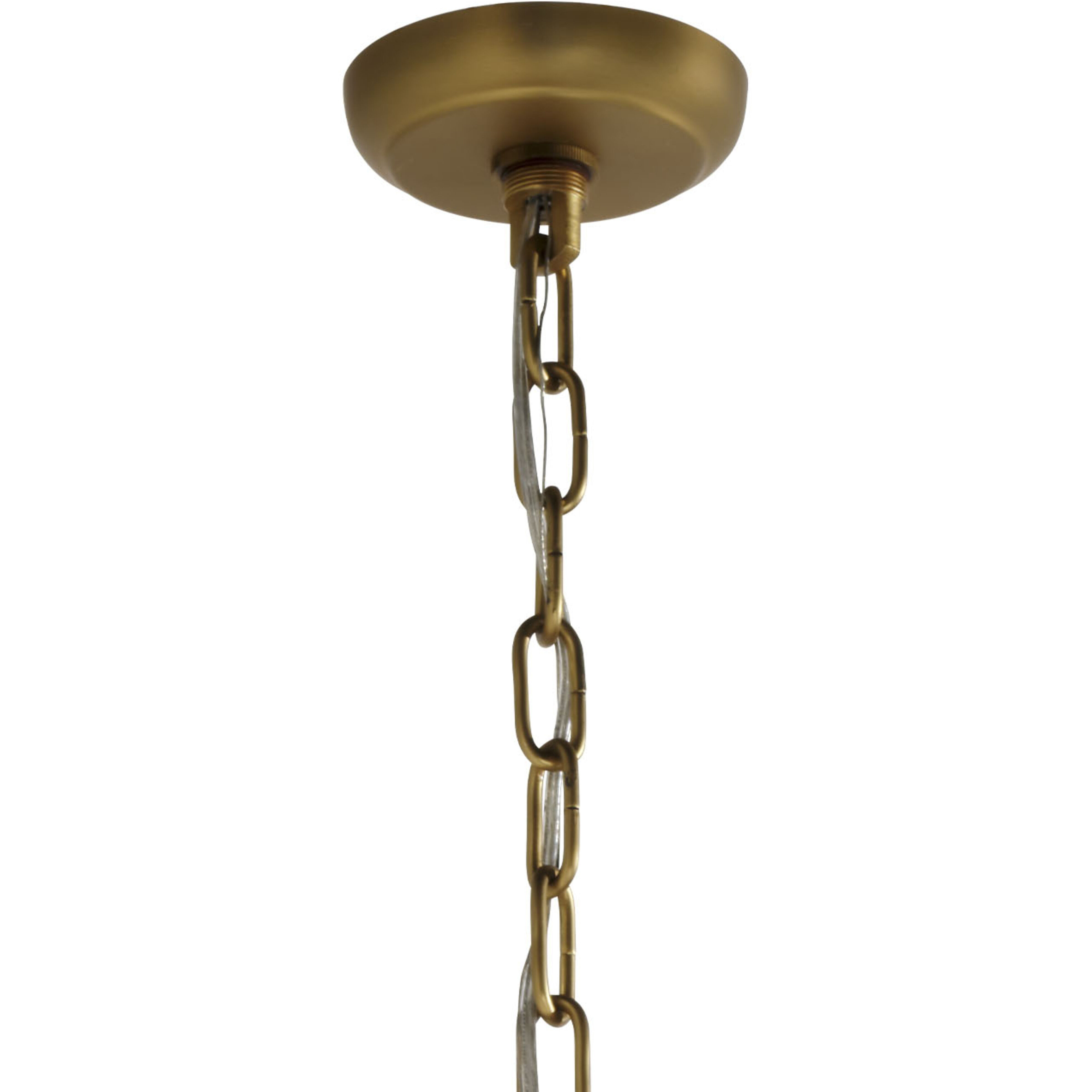 Arcade 10 Light 26 inch Brass Chandelier Ceiling Light