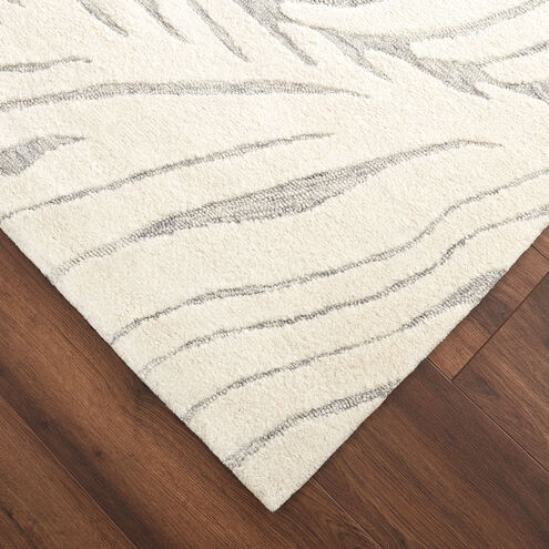 Mitra 90 X 63 inch Light Grey Rug in 5 x 7