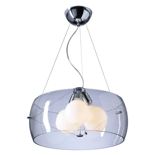Lumisphere 3 Light 21 inch Polished Chrome Pendant Ceiling Light