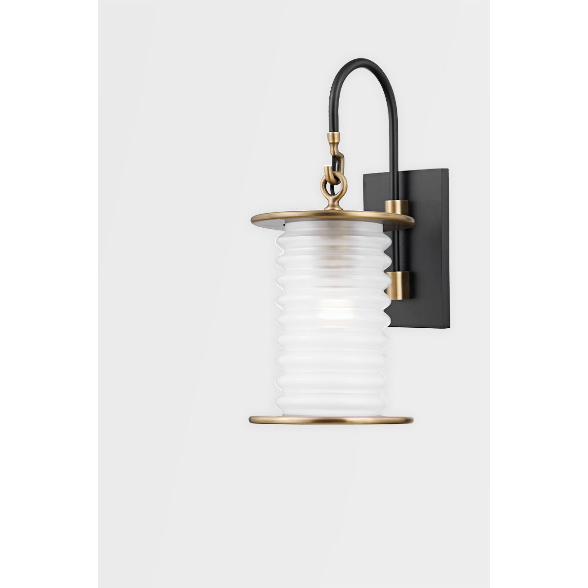 Danvers 1 Light 8 inch Patina Brass/Texture Black Wall Sconce Wall Light