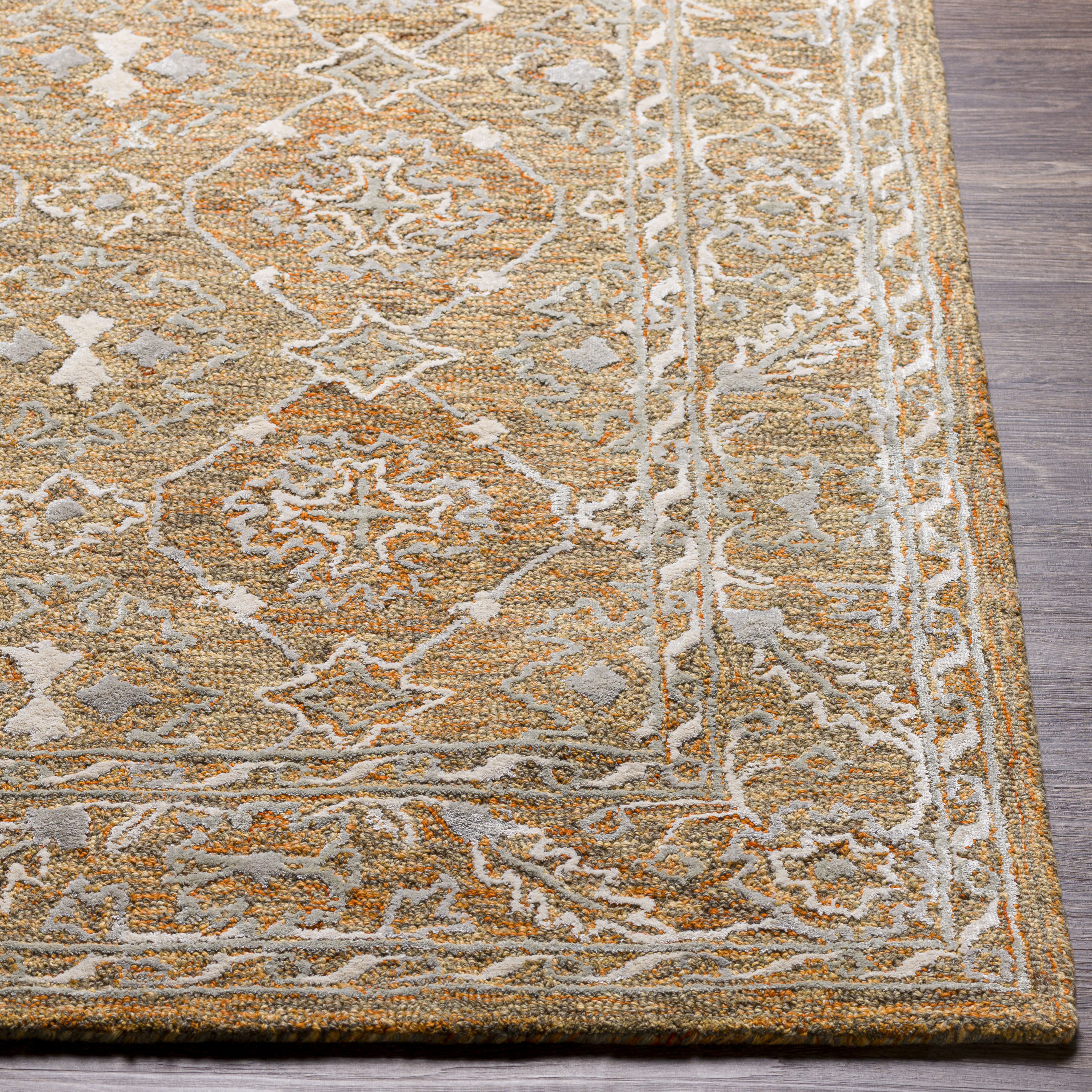 Shelby 36 X 24 inch Sage Rug in 2 x 3, Rectangle