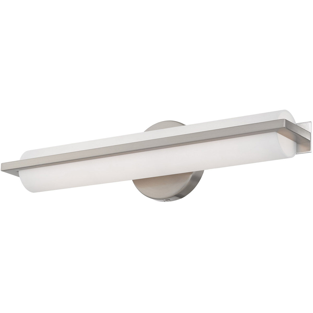 Visby LED 4 inch Brushed Nickel ADA Bath Vanity Wall Light