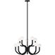 Joelle 10 Light 28.88 inch Matte Black Pendant Ceiling Light