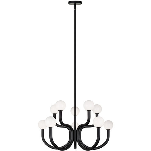 Joelle 10 Light 28.88 inch Matte Black Pendant Ceiling Light