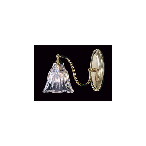 Geneva 1 Light 6 inch Polished Brass Sconce Wall Light