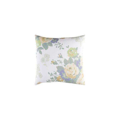 Kalena 18 X 18 inch White and Khaki Throw Pillow
