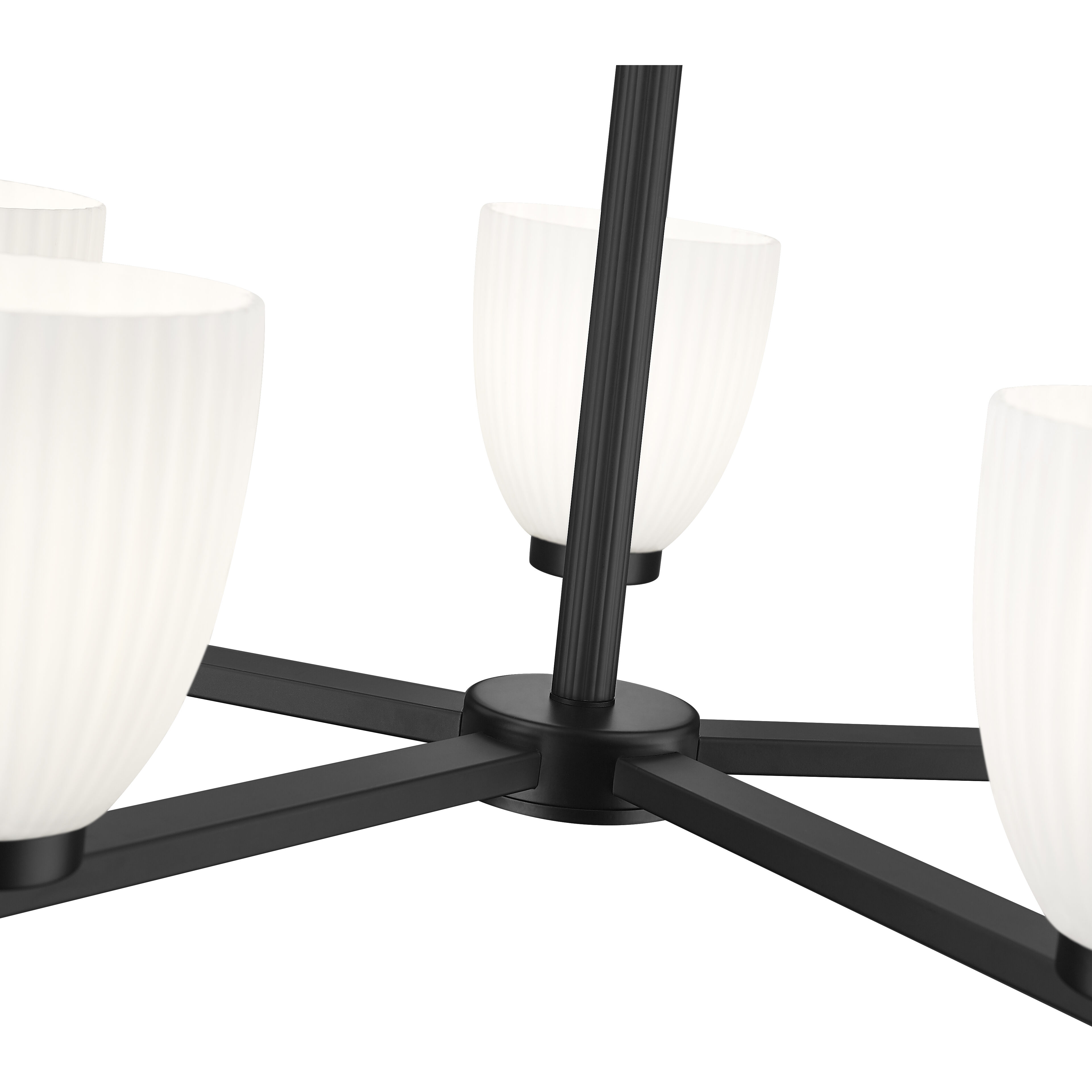 Naya 5 Light 25.25 inch Matte Black Chandelier Ceiling Light