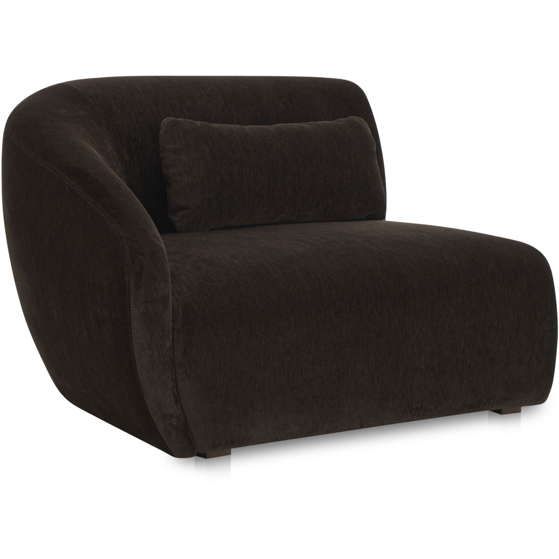 Amelia Dark Brown Sofa, Left