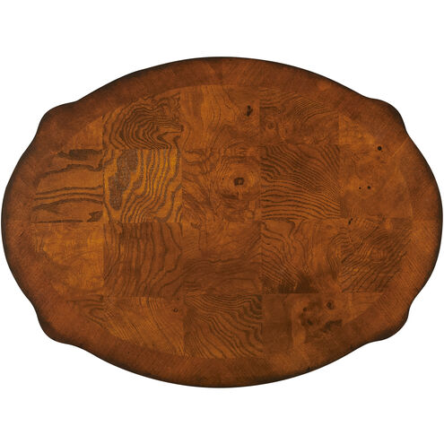 Transitions Jarvis  26 X 24 inch Umber Accent Table, Oval