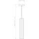 Hashira 1 Light 4.33 inch Matte Nickel Interior Pendant Light Ceiling Light