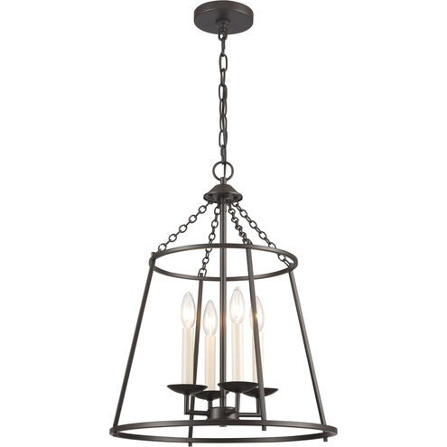 Joanie 4 Light 17.25 inch Old Bronze Pendant Ceiling Light