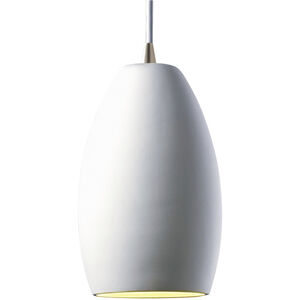 Radiance 1 Light 7 inch Bisque Pendant Ceiling Light in White Cord