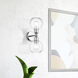 Downtown 2 Light 7 inch Polished Chrome Vanity Sconce Wall Light, Sphere