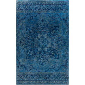 Mykonos 36 X 24 inch Aqua/Navy/Dark Green/Teal Rugs, Wool