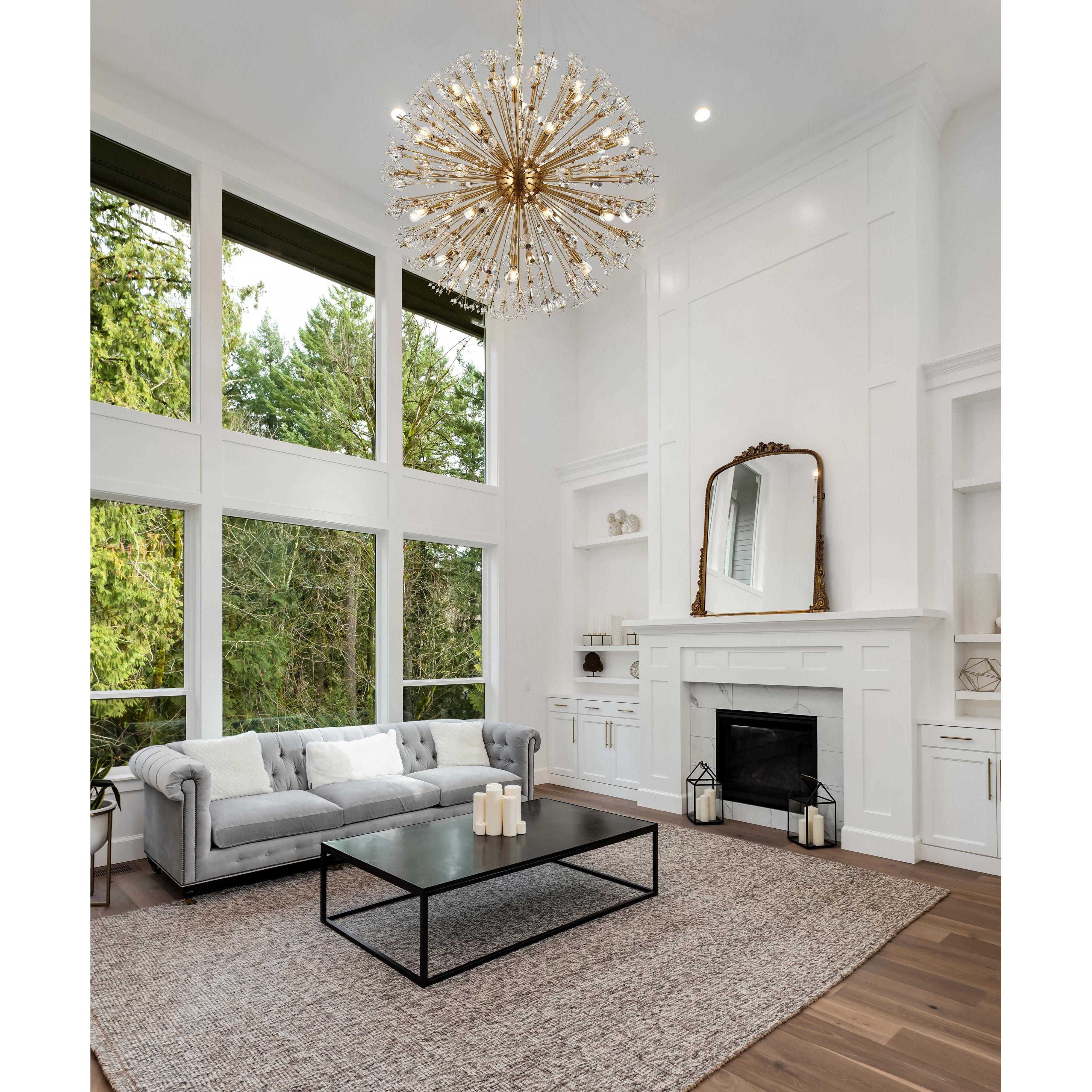 Vera 32 Light 44 inch Gold Pendant Ceiling Light