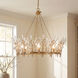 Orianna 8 Light 32 inch Noble Brass Chandelier Ceiling Light