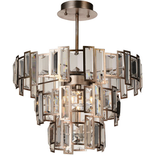 Quida 5 Light 18 inch Champagne Down Chandelier Ceiling Light