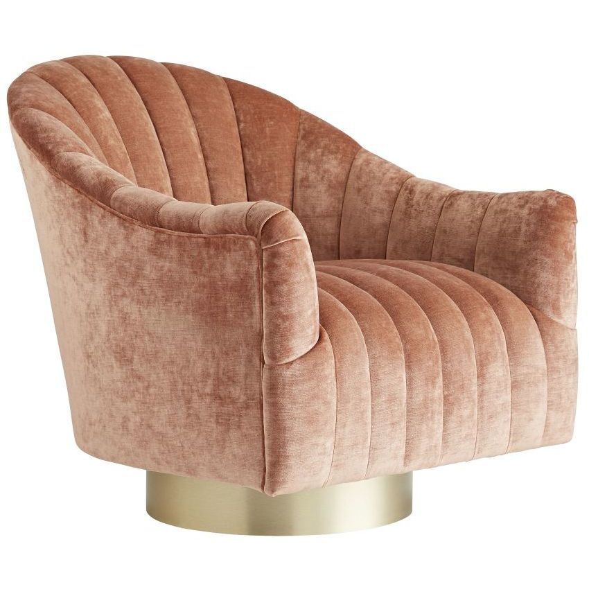 Springsteen Dusty Rose Swivel Chair