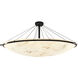 Lumenaria LED 75 inch Dark Bronze Semi-Flush Bowl with Ring Ceiling Light in 12000 Lm LED