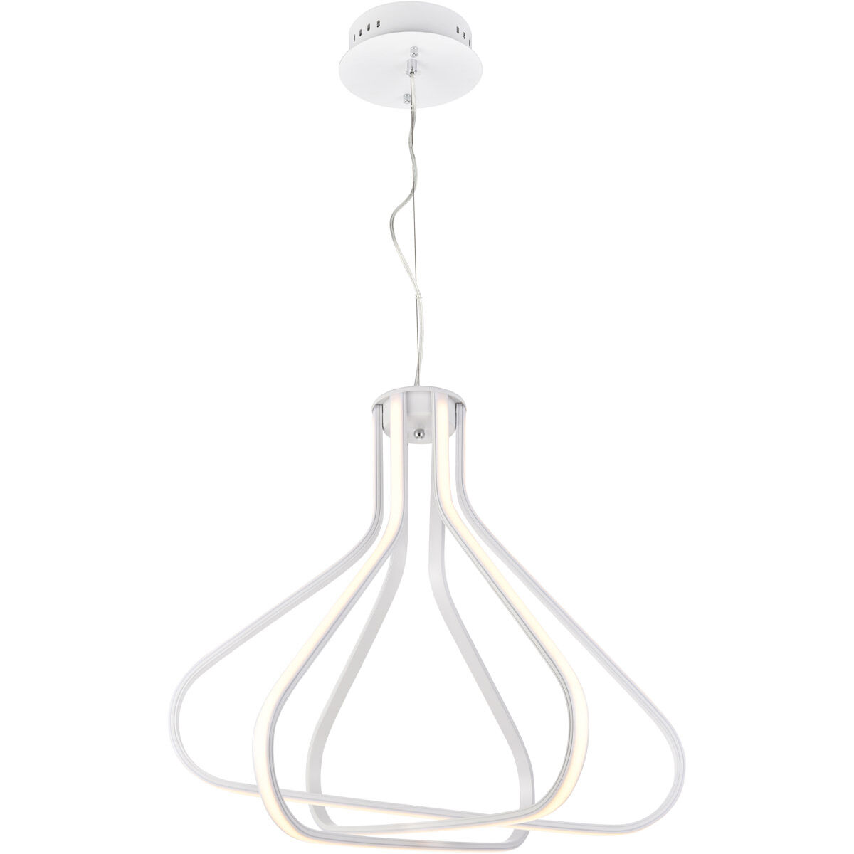 Dahlia LED 26.6 inch White Pendant Ceiling Light