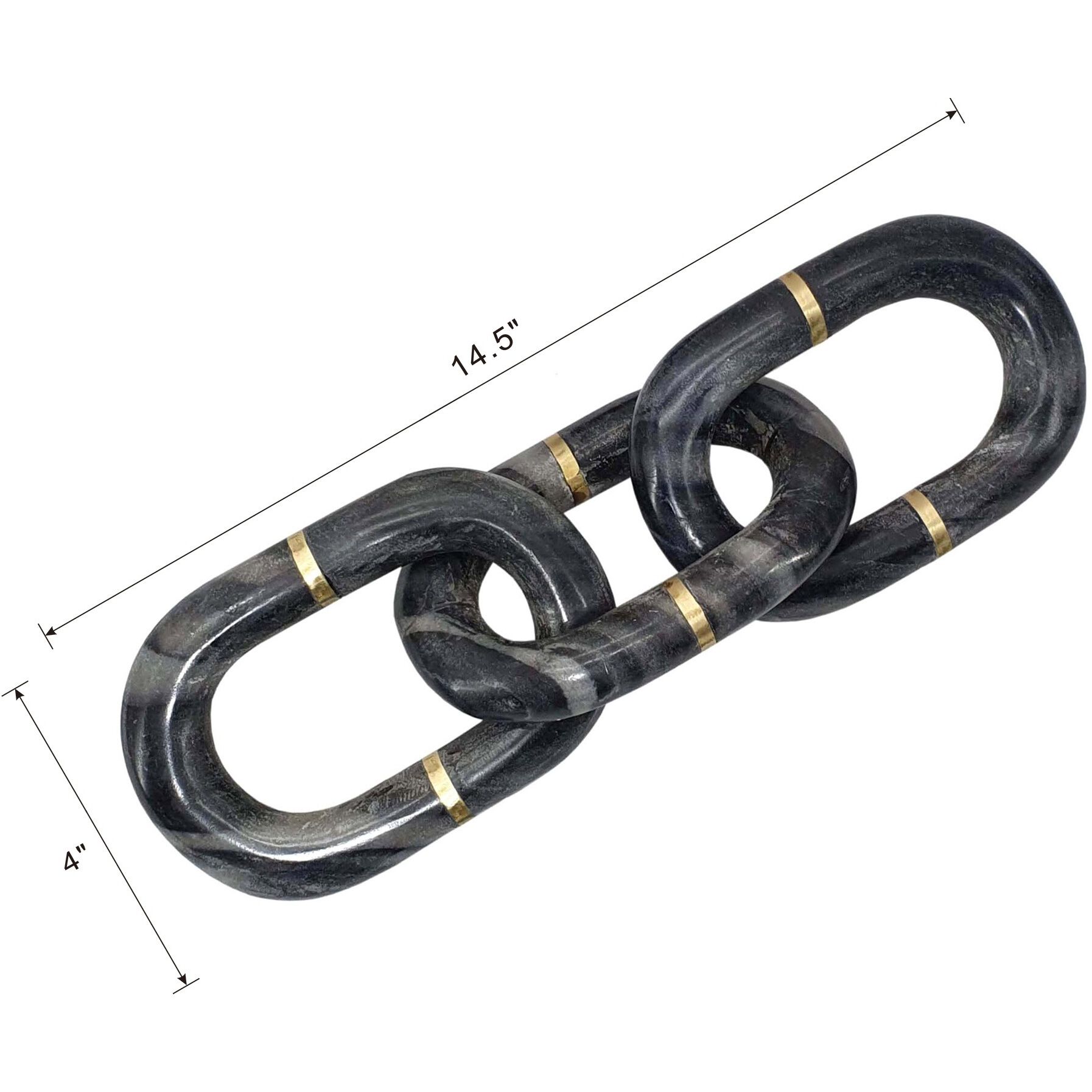 Anita Gray/Brass Marble Chain